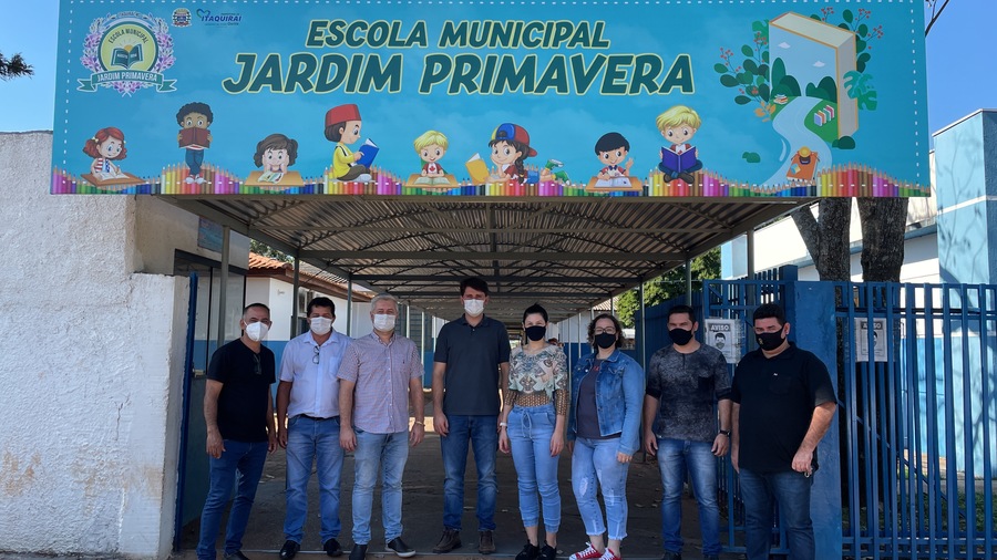 Thalles Anuncia Reforma Da Escola Municipal Jardim Primavera